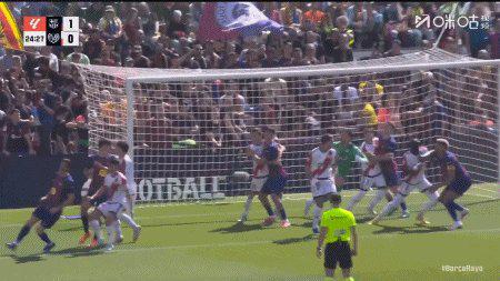 巴萨1比0小胜巴列卡诺 阿劳霍头球破局霍安·加西