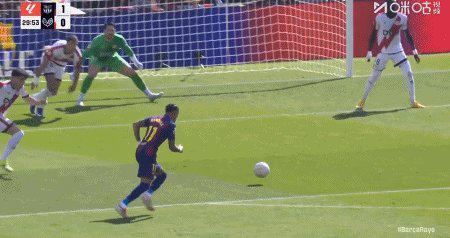 巴萨1比0小胜巴列卡诺 阿劳霍头球破局霍安·加西