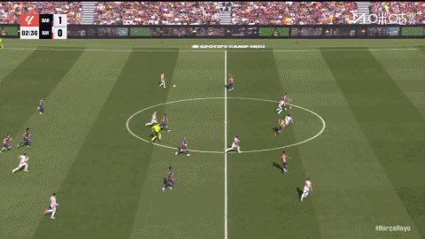 巴萨1比0小胜巴列卡诺 阿劳霍头球破局霍安·加西