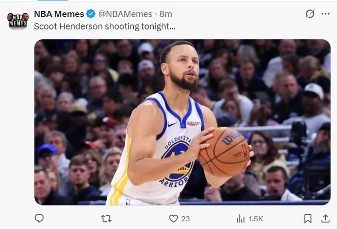 亨德森爆发砍31分率队逆转马刺 打破文班亚马统